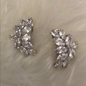CZ cluster earrings